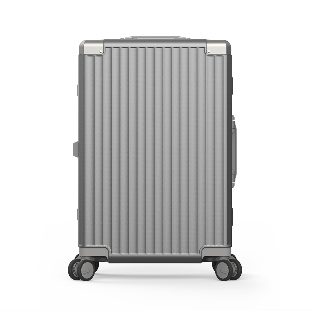 Roaming Aluminum Frame zipperless luggage Grey