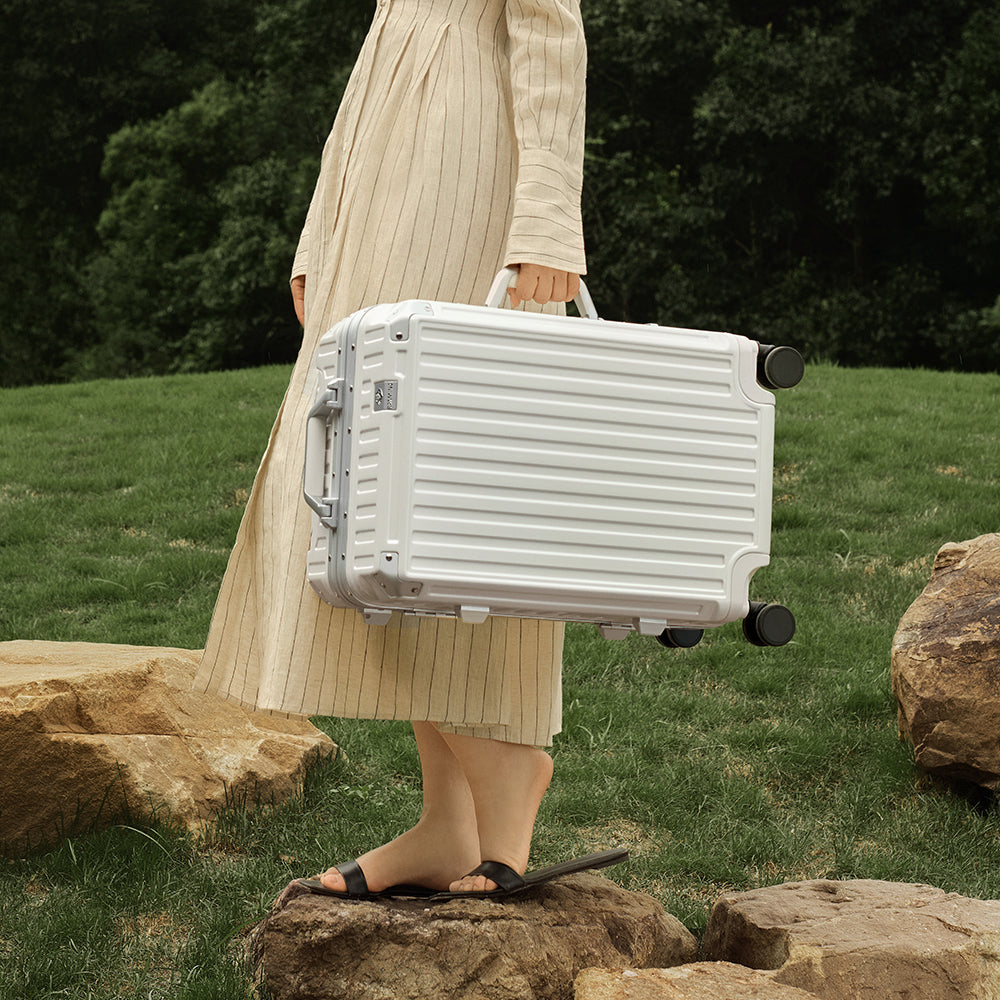 ROAMING Zipperless Luggag  White thumbnail 6