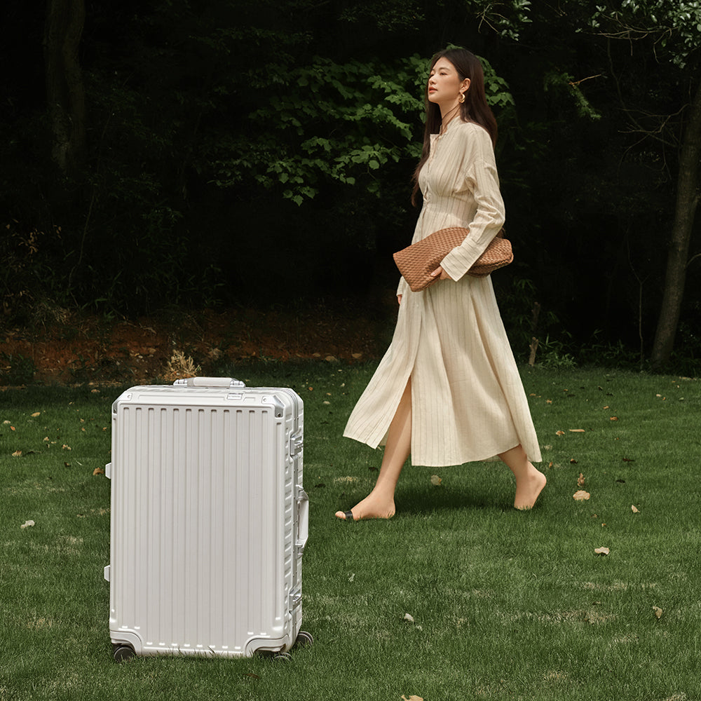 ROAMING Zipperless Luggag  White thumbnail 7
