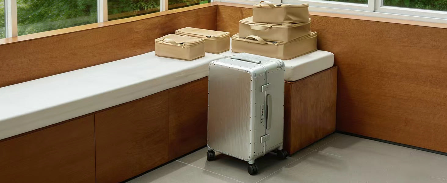 Roaming All Aluminum zipperless luggage Grey product detail 1