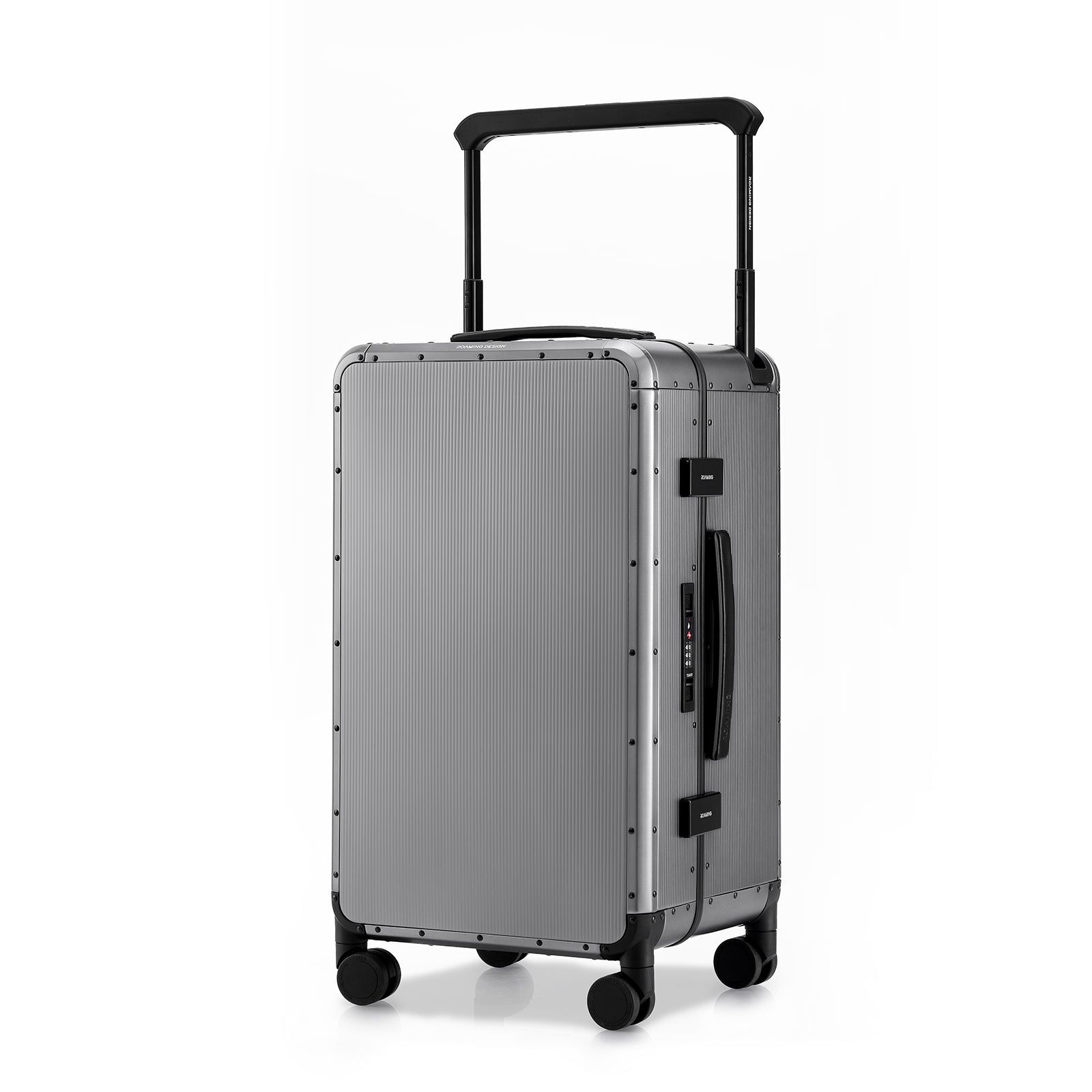 Roaming All Aluminum zipperless luggage Grey thumbnail 13