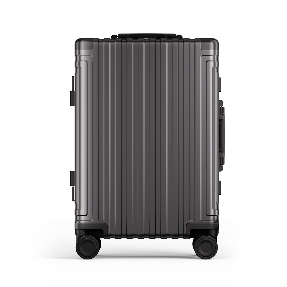 Roaming All Aluminum zipperless luggage Grey
