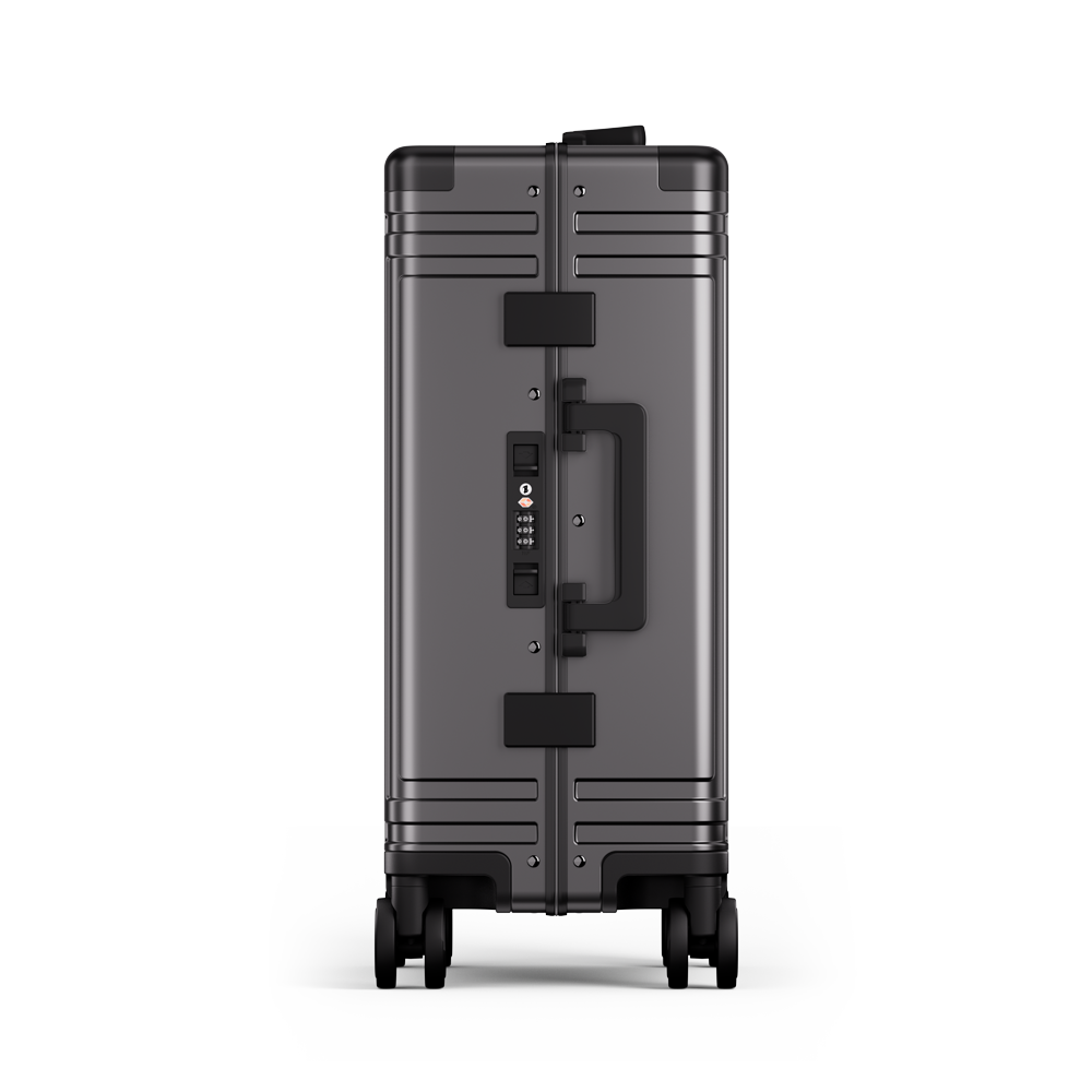 Roaming All Aluminum zipperless luggage Grey thumbnail 3