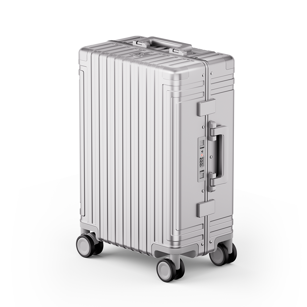 Roaming All Aluminum zipperless luggage Silver thumbnail 2