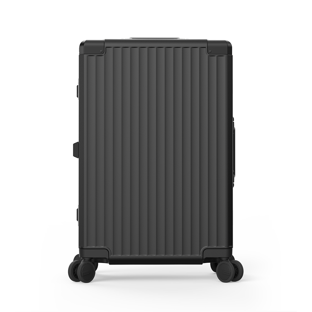 Roaming Aluminum Frame zipperless luggage  black