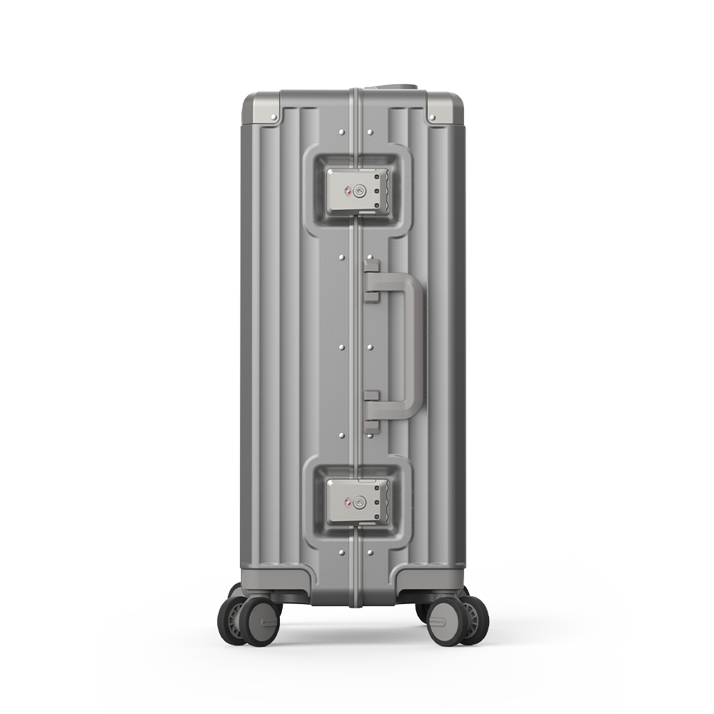 Roaming Aluminum Frame zipperless luggage  Grey thumbnail 3