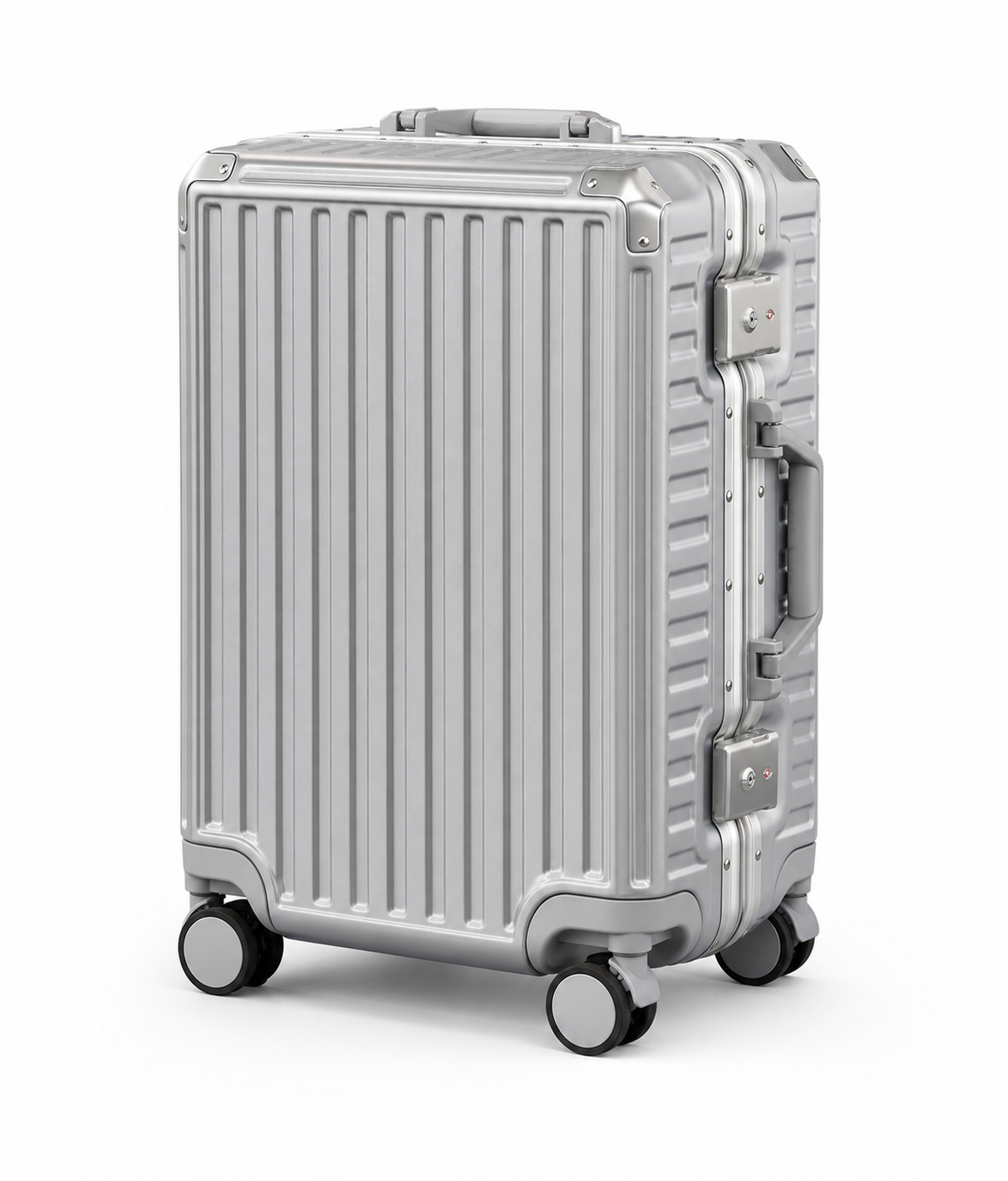 Aluminum frame suitcase
